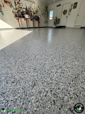 Residential Garage Epoxy Flooring in Lottsburg, Virginia