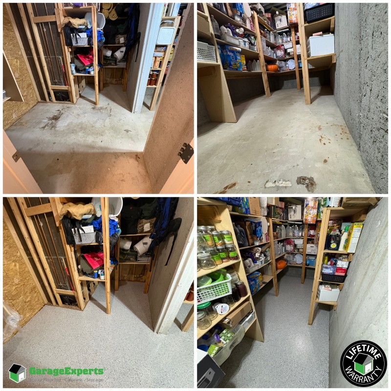 Residential Basement Epoxy Flooring in Kaysville, Utah Image