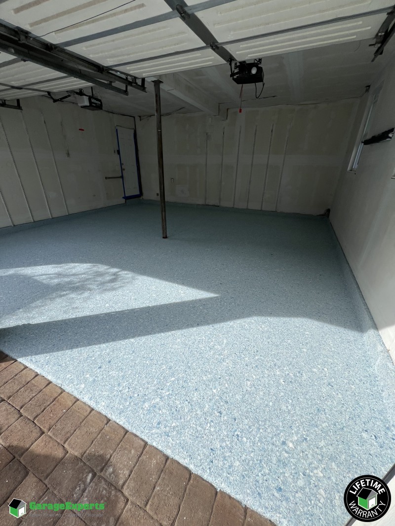Residential Garage Epoxy Flooring in East Northport, Ny Image