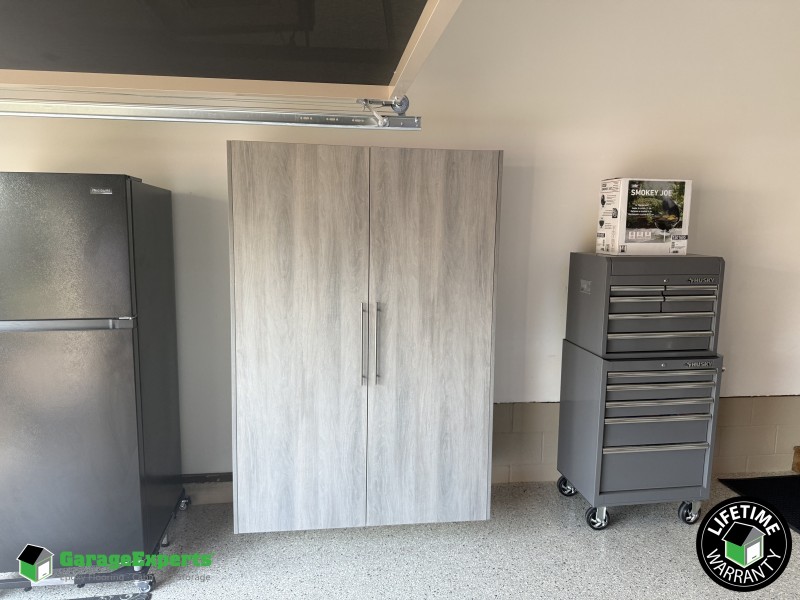 Residential Garage Cabinet Storage Solution in Hampton, Virginia
