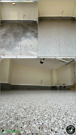 Residential Garage Epoxy Flooring in Chesterfiled, Va
