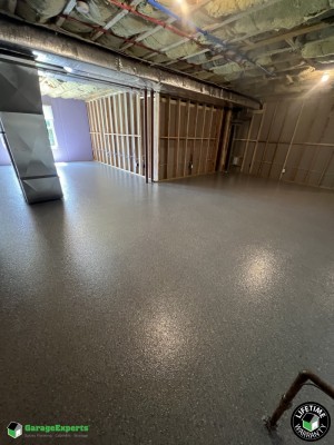 Residential Basement Epoxy Flooring in Ny, Dix Hills