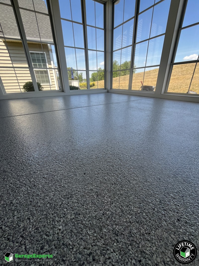 Residential Patio Epoxy Flooring in Williamsburg, Virginia Image