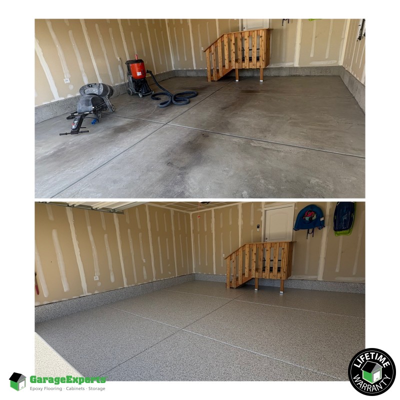 Residential Garage Epoxy Flooring in Saratoga Springs, Utah Image