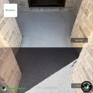 Residential Porch Epoxy Flooring in Prosper, Tx