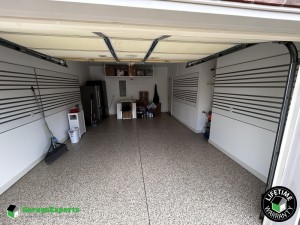 Residential Garage Epoxy Flooring and Storage Solution in Aiken, South Carolina