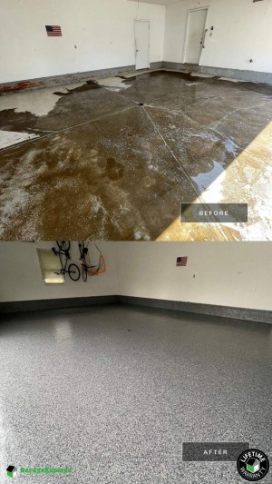 Residential Garage Epoxy Flooring in Westlake, Ohio