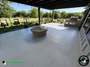 Residential Patio Epoxy Flooring in Wichita, Kansas