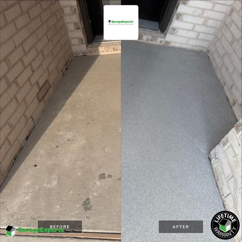 Residential Porch Epoxy Flooring in Mckinney, Tx