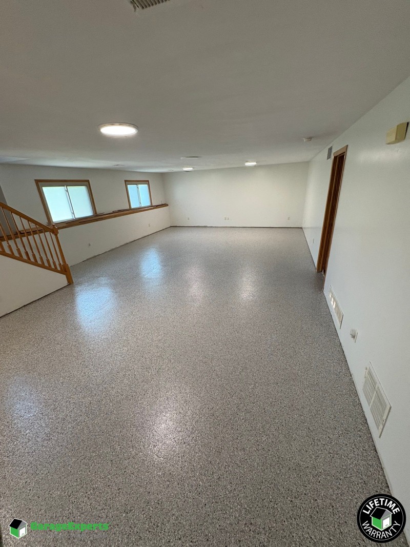 Residential Basement Epoxy Flooring in Wichita, Ks