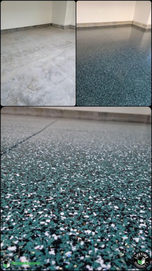 Residential Garage Epoxy Flooring in Moseley, Va