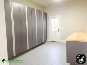 Residential Garage Epoxy Flooring and Cabinet Storage Solution in Waxhaw, Nc