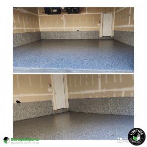 Residential Garage Floor Stem Walls Epoxy Flooring in Alexandria, Virginia