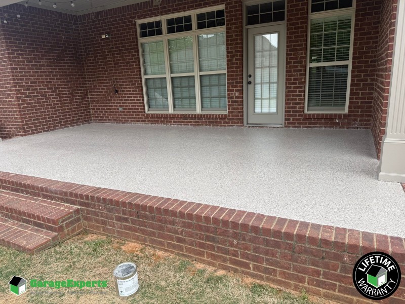 Residential Patio Epoxy Flooring in Madison, Al Image