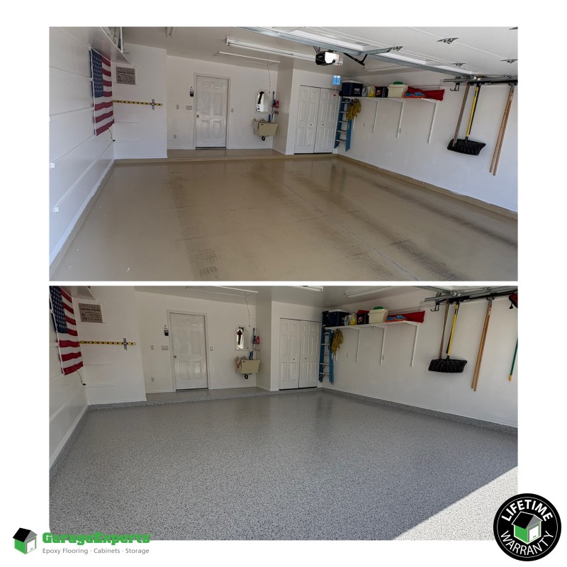 Residential Garage Epoxy Flooring in Ogden, Utah Image