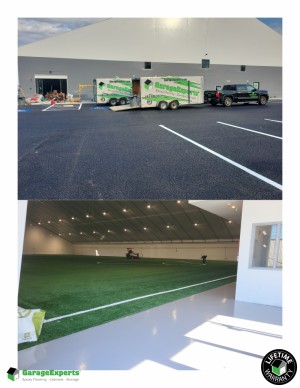 Commercial Lacrosse Facility Epoxy Flooring in North Andover, Ma