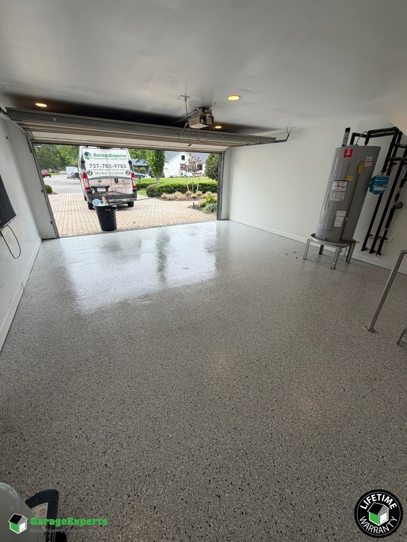 Residential Garage Epoxy Flooring in Virginia Beach, Va