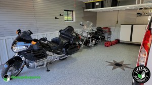 Residential Garage Epoxy Flooring and Cabinet Storage Solution in Jeannette, Pa