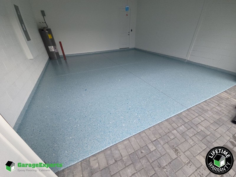 Residential Garage Epoxy Flooring in Palm Bay, Fl