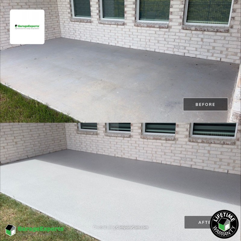 Residential Patio Epoxy Flooring in Mckinney, Tx