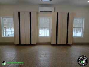 Residential Garage Epoxy Flooring and Cabinet Storage Solution in Carbon County, Pa