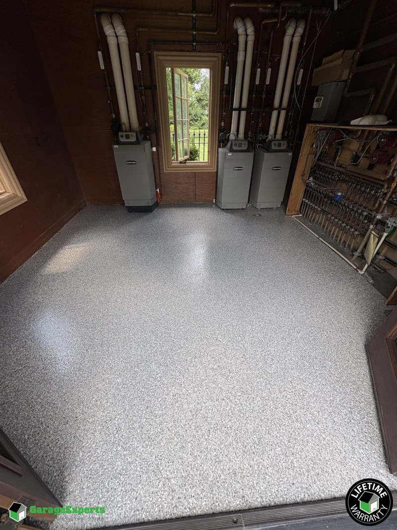 Residential Gate House Epoxy Flooring in Peoria, Il