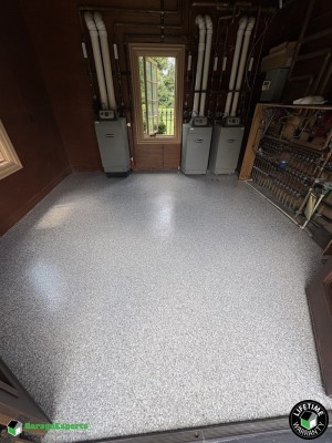 Residential Gate House Epoxy Flooring in Peoria, Il