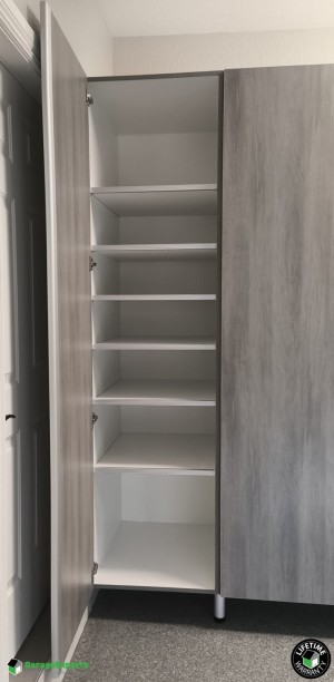Residential Garage Epoxy Flooring and Cabinet Storage Solution in Plantation, Fl