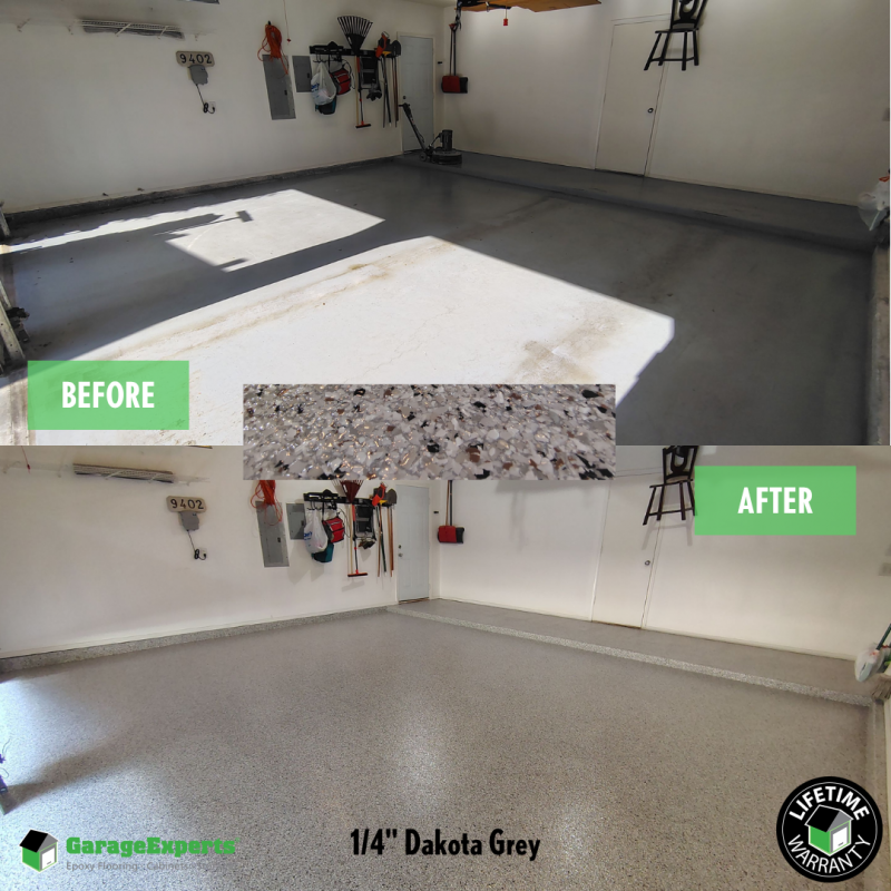 Residential Garage Epoxy Flooring in Tulsa, Ok