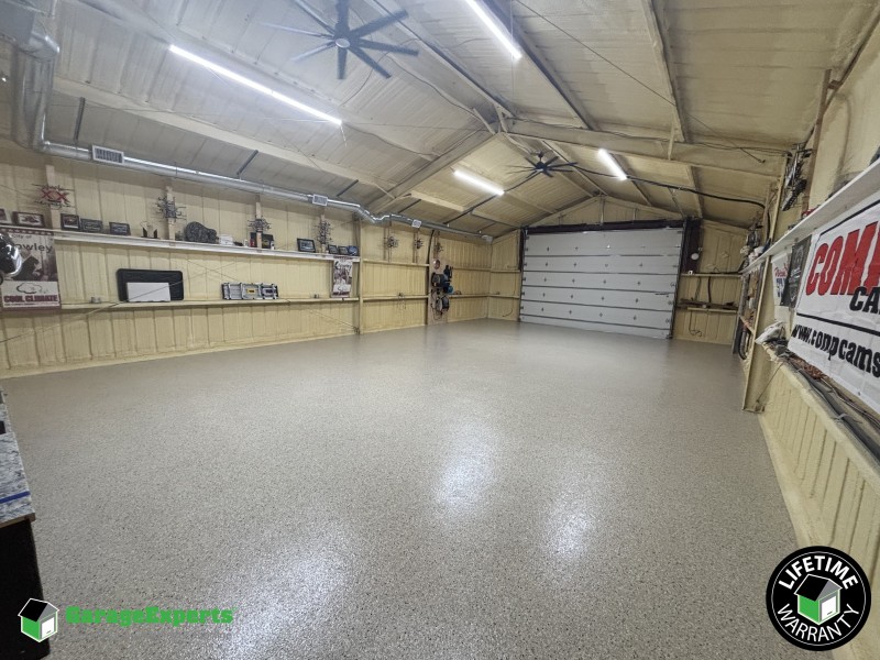 Residential Work Shop Epoxy Flooring in Joshua, Tx