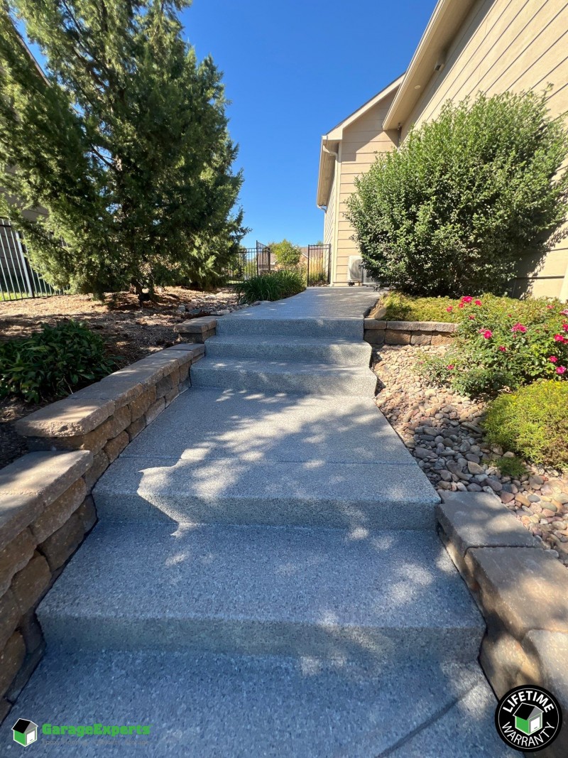 Residential Sidewalk Epoxy Flooring in Wichita, Ks
