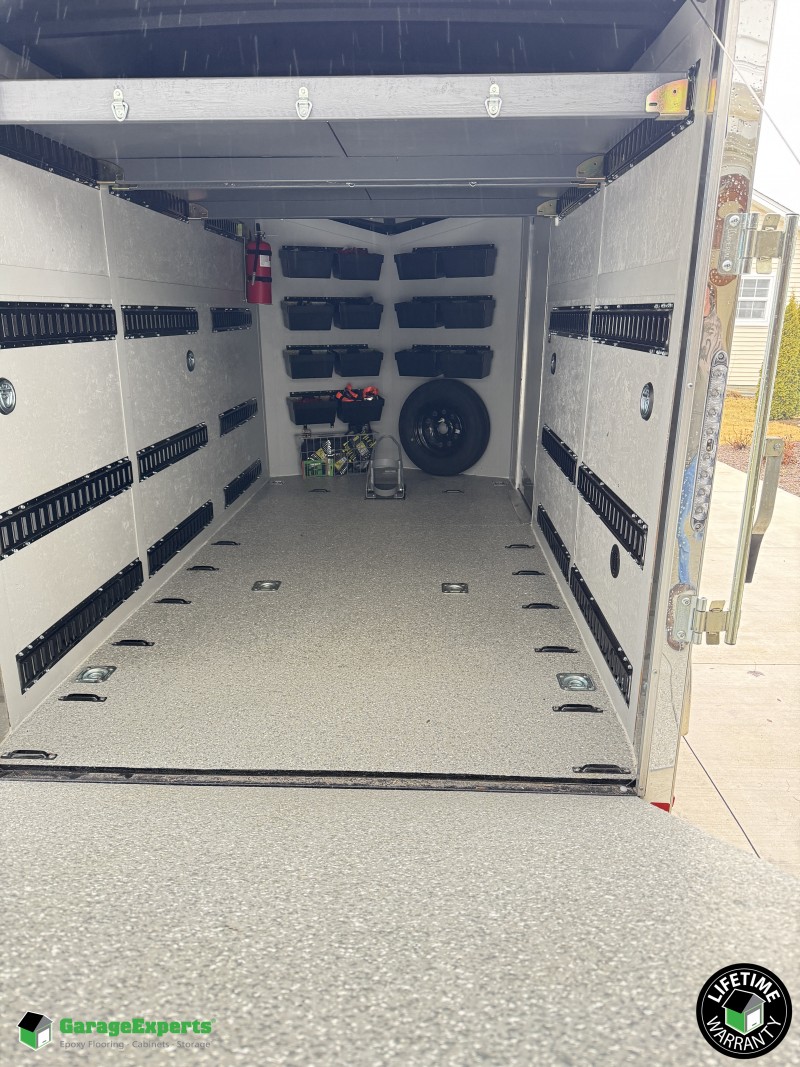 Residential Trailer Epoxy Flooring in Elburn, Il Image