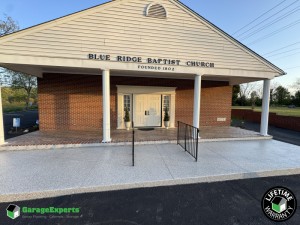Commercial Front Porch Epoxy Flooring in Vinton, Virginia