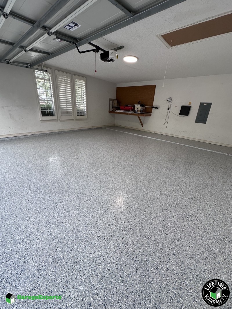 Residential Garage Epoxy Flooring in Flower Mound, Texas
