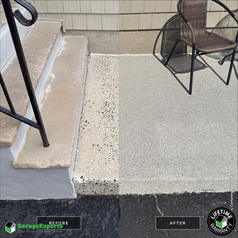 Residential Patio Epoxy Flooring in Florham Park, New Jersey