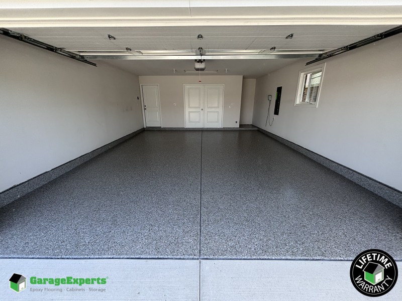 Residential Garage Epoxy Flooring in St John, In Image
