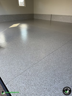 Residential 3 Car Garage Epoxy Flooring in Newburgh, Indiana