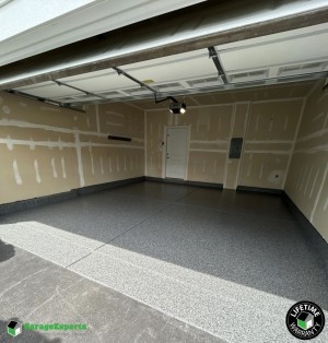Residential Garage Epoxy Flooring in North Aurora, Il