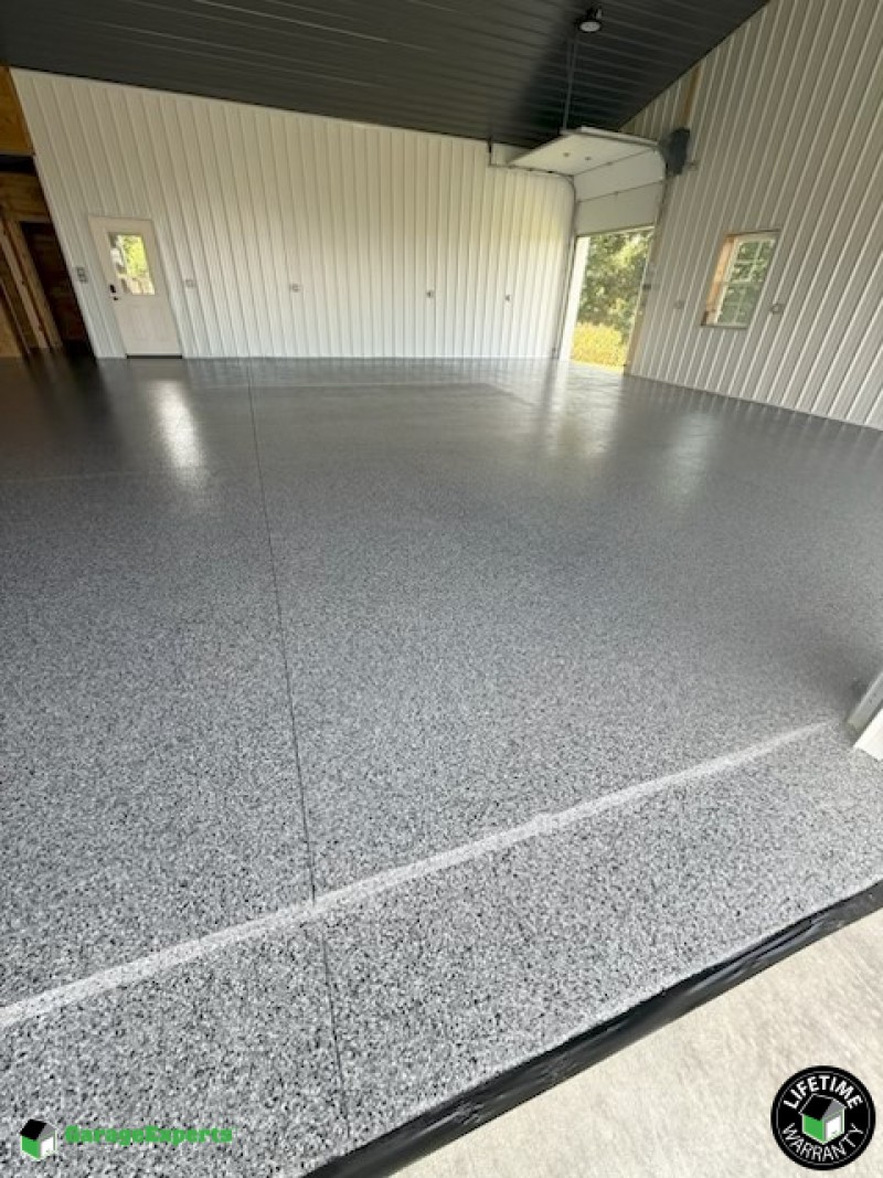Residential Large Garage Epoxy Flooring in Waverly, Ky