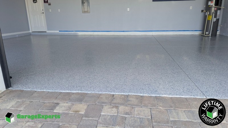 Residential Garage Epoxy Flooring in Palm Bay, Fl