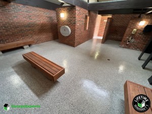 Commercial Pool Bathroom Epoxy Flooring in Wichita, Kansas