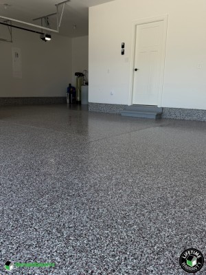Residential Garage Epoxy Flooring in Chesapeake, Virginia