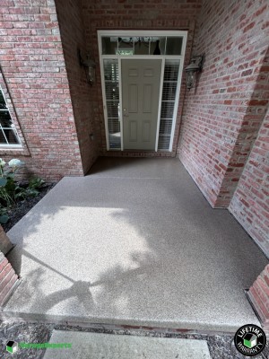 Residential Front Porch Epoxy Flooring in Peoria, Il