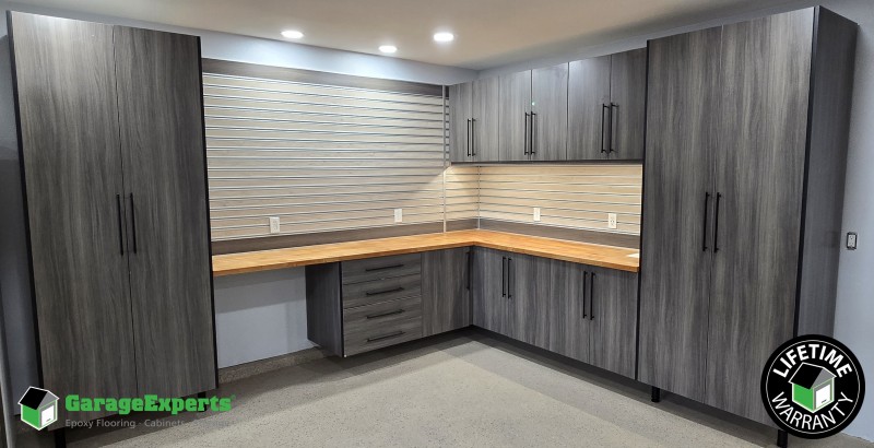 Residential Garage Cabinet Storage Solution in Sandy, Oregon