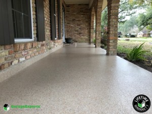 Residential Front Porch Epoxy Flooring in Thibodaux, La
