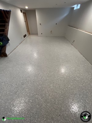 Residential Basement Epoxy Flooring in Wichita, Kansas