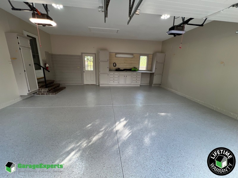 Residential Garage Epoxy Flooring in Maize, Ks