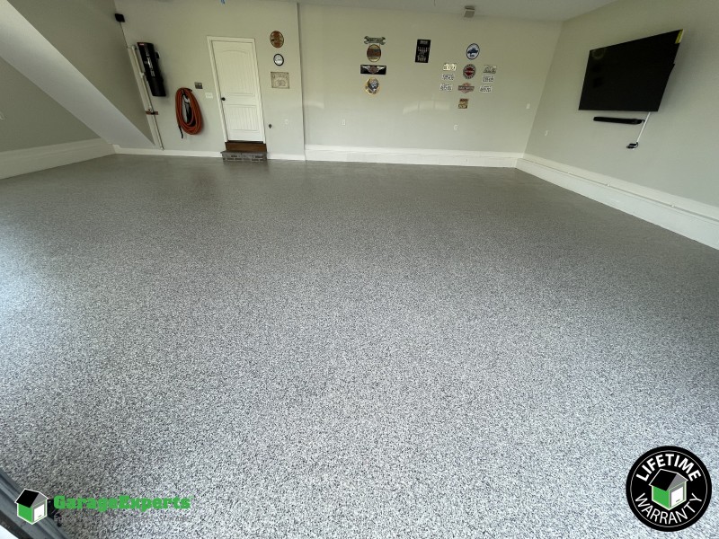 Residential Garage Epoxy Flooring in Broadway, Virginia