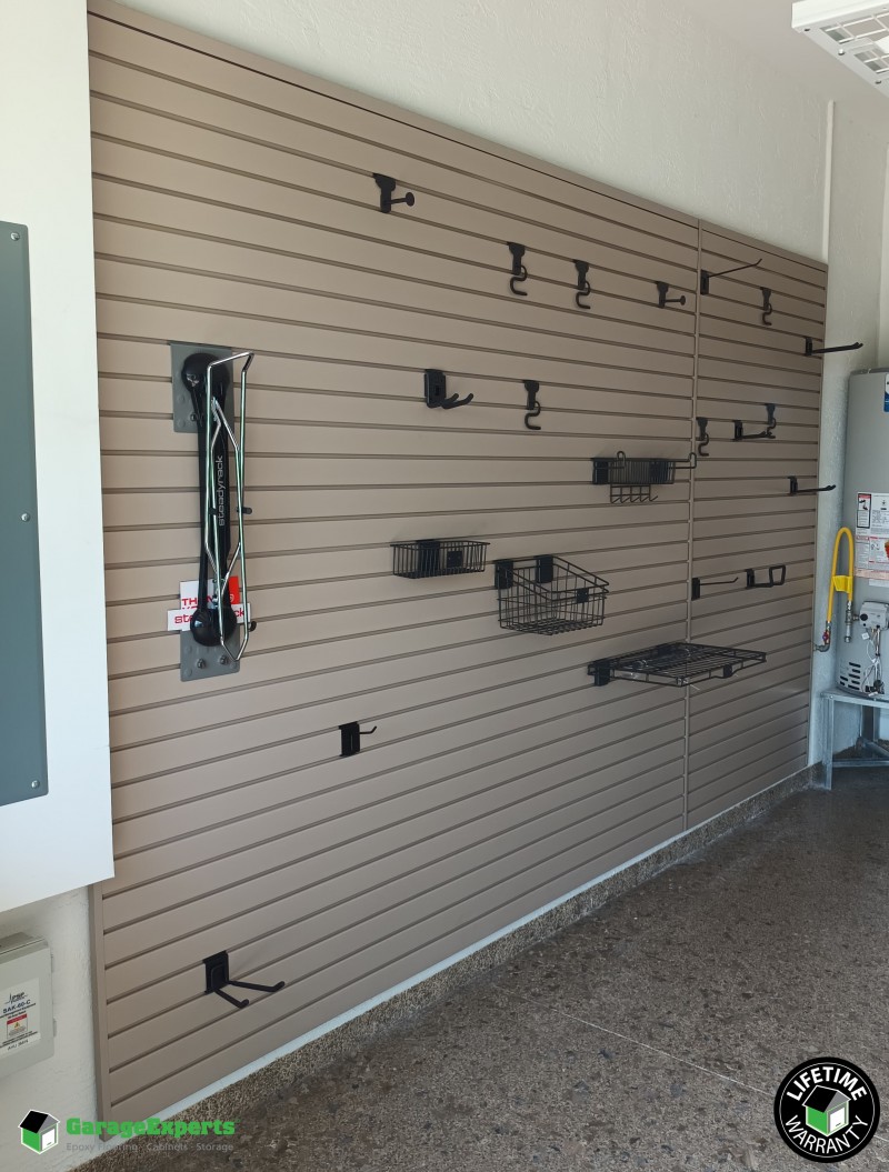 Residential Garage Epoxy Flooring and Cabinet Storage Solution in Boca Raton, Fl
