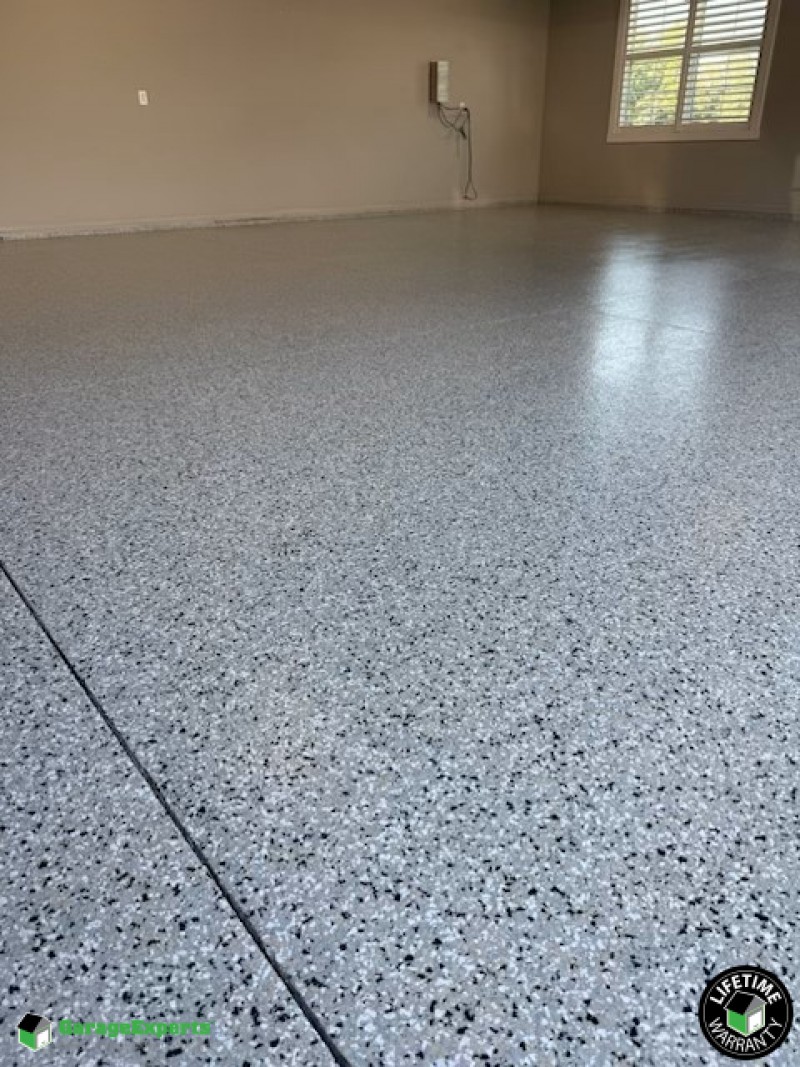 Residential 3 Car Garage Epoxy Flooring in Victoria Woods, In